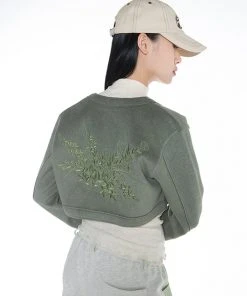 [SETUP EXE] FW 21 Raw Edge Bolero Jacket [Khaki]