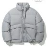 Best Sellers [CODEGRAPHY] Winter 21 Utility Fan-like Pufa Short Padded Coat_CoolGray