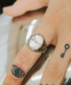 [13MONTH] Seasonless BIG CUBIC 13M LETTERING RING (SILVER) Best Sellers