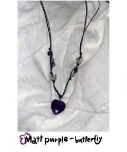 [PINCUNOMARU] Seasonless Matt Purple-butterfly