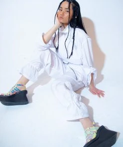 [GIMMETHEYOUNG] 20SS G_PIPING LINE TRACK PANTS / WHITE