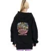 Best Sellers [FEVERTIME] FW 21 21 Blossom Checker HOODIE ZIP-UP - BLACK