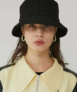 [ANOTHER YOUTH] Seasonless Lace Bucket Hat - Black