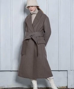 UNORMAL [UNUSUALNORMAL] FW 21 WOOL SLIT POCKET COAT _ COCOA Best Sellers