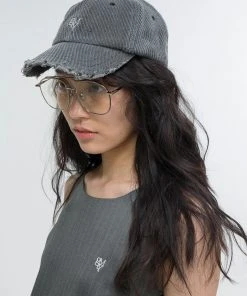 [GIMMETHEYOUNG] Seasonless G_COTTON DAMAGE CAP / GREY