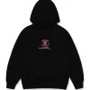 [DUCKDIVE] FW 21 DLink Embroidery Hoodie Black