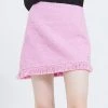Best Sellers [CRANK] Winter 21 TWEED TASSEL SKIRT_PK