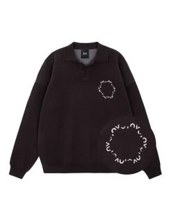 Best Sellers [OY] Winter 21 ROUND LOGO COLLAR KNIT-BROWN