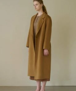 [STEP AROUND] FW 21 HANDMADE BELTED LONG COAT_CAMEL