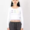Best Sellers [SPUNKY] FW 21 FLOWER LAYERED T-SHIRT (WHITE)