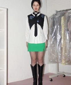 JULIE BEANS [JULYE HAN] Winter 21 Reversible Quilted Vest - Purple Rose