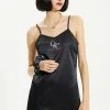 [CRANK] FW 21 SATIN SLIP SET_BK