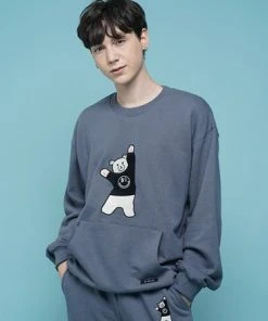 [DXOH] Seasonless BEAR EMBROIDER MTM [DARK BLUE] Best Sellers