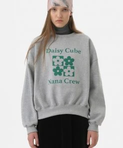[NANA CREW] FW 21 DAISY CUBE SWEATSHIRT - GREY Best Sellers