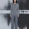 Best Sellers [NACHE] Winter 21 SHIRRING LONG SLEEVE KNIT-GRAY
