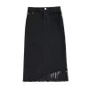 [REHEAT] FW 21 LONG DENIM PLEATED SKIRT