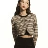 Best Sellers [AMES WORLDWIDE] FW 21 SLIT CROP LONG SLEEVES_BR
