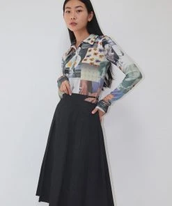 JULIE BEANS Best Sellers [JULYE HAN] FW 21 Collar Button Top - Moments