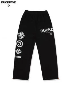 [DUCKDIVE] FW 21 Signature Logo Sweatpants Black Best Sellers