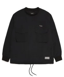 [LIBERE KOREA] FW 21 PULL OVER POCKET SHIRTS / BLACK