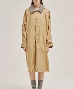 Best Sellers [OUTXO] FW 21 Edd Two Cara Trench Beige