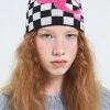 [CRANK] Winter 21 LOGO CHECKER SHORT BEANIE_BK