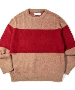 [KING ARCHIVES] FW 21 Mohair Jacquard Crewneck Knit (Brown/Red)
