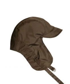 SLEEPYS SLIP [SLEEPY SLIP] Seasonless SATIN TROOPER HAT BROWN