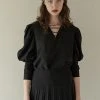 [REMANTIST] FW 21 Leg Of Mutton Sleeve Blouse (black)