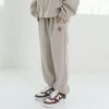 [SEARCH410] Winter 21 KNIT WAFFLE JOGGER PT_BEIGE
