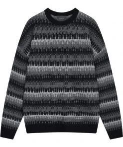 [FLARE] Winter 21 6Mix Knit Sweater - Gray Mix (FL-159)