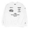 [AJO BY AJO] FW 21 Embroidered Logos Sweatshirt [White]