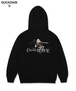 [DUCKDIVE] FW 21 Skate Dux Hoodie Black