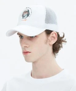 [BADINBAD] Seasonless FRANKLIN PORTRAIT MESH CAP_WHITE