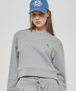 [LUV IS TRUE] Winter 21 LOGO CROP MTM(GRAY)