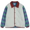 YOUTH BATH [YOUTHBATH] FW 21 ARGYLE CHECK QUILTING JACKET_GRAY