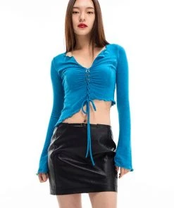 [CAPRICIEUX] Winter 21 ROSIE TOP_BLUE