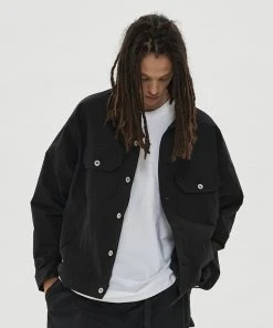 [HAVEOFFDUTY] FW 21 NPC TRUCKER JACKET(BLACK)