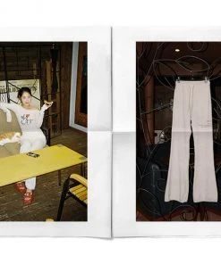 [RURU] FW 21 I LOVE CAT BOOTS-CUT PANTS [OATMEAL]