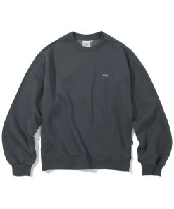 Best Sellers [CODEGRAPHY] Winter 21 CGP Basic Crew Neck_Charcoal