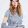 [CRANK] Winter 21 CROP WARMER SET_GY Best Sellers