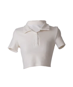 Best Sellers [ONMYOWN] FW 21 White Pique Velvet T-shirt