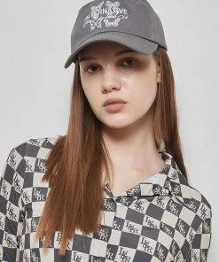 [LUV IS TRUE] Seasonless BUTTERFLY BALL CAP(GRAY)