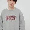 [BENSIMON] FW 21 HERITAGE LOGO OVER SWEATSHIRTS - MELANGE GREY Best Sellers