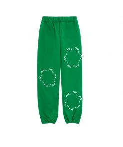 Best Sellers [OY] Winter 21 ROUND LOGO JOGGER PANTS-GREEN