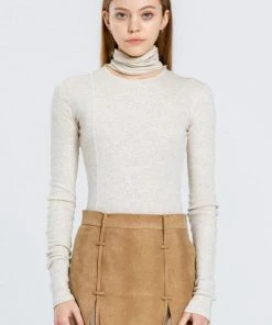 [OUTXO] Winter 21 Open Highneck Beige