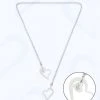 [ALMOSTBLUE] Seasonless DOUBLE HEART NECKLACE Best Sellers