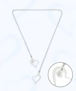 [ALMOSTBLUE] Seasonless DOUBLE HEART NECKLACE Best Sellers