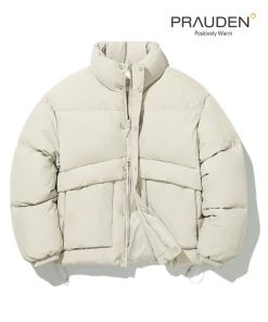 Best Sellers [CODEGRAPHY] Winter 21 Utility Fan-like Pufa Short Padded Coat_Beige