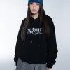 [SETUP EXE] Winter 21 Silver Stitch Logo Hoodie [Black]